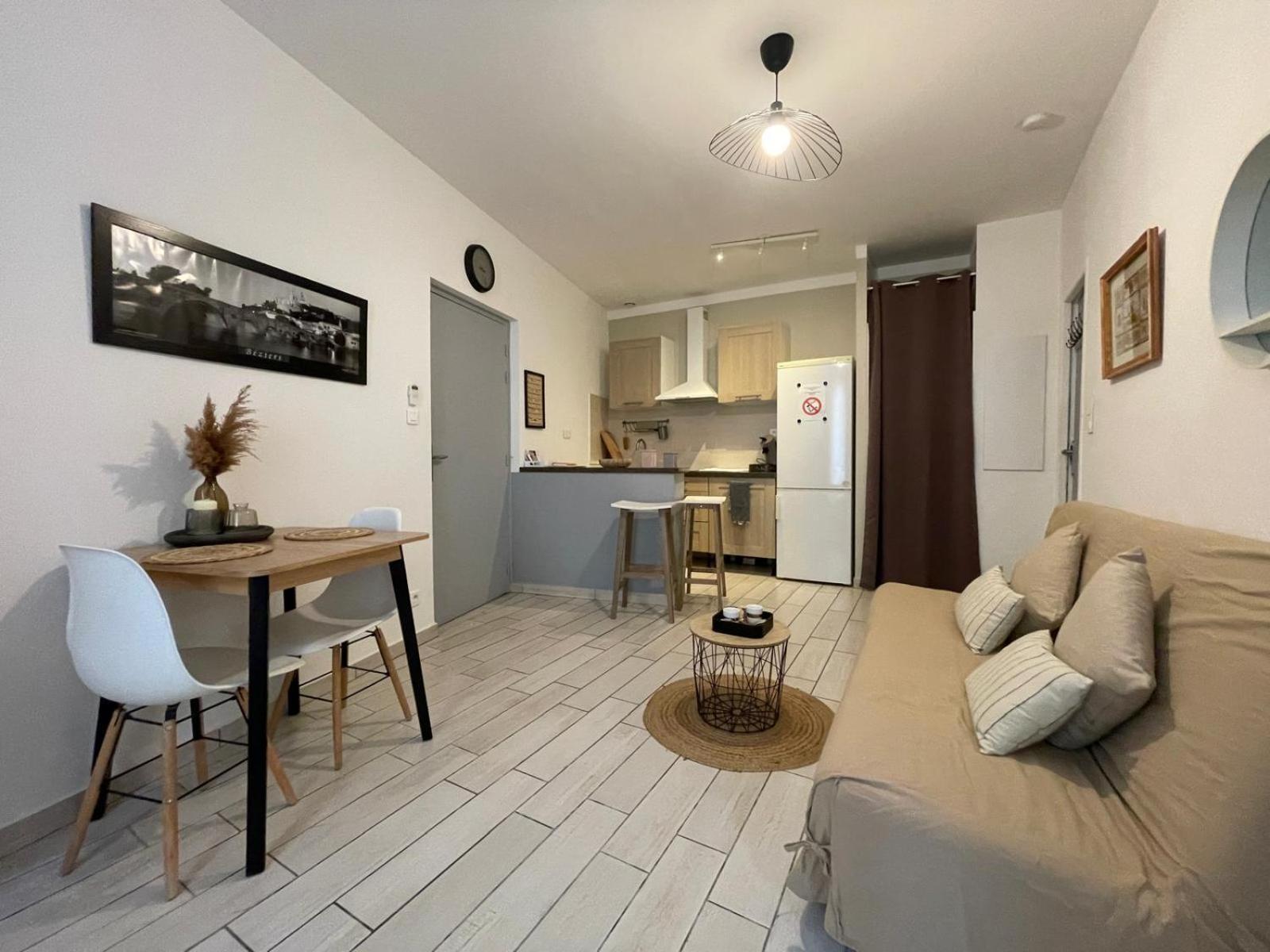 Joli Appartement Hypercentre T2, Classe Meuble De Tourisme 3 Avec Parking Gratuit Béziers Exterior foto