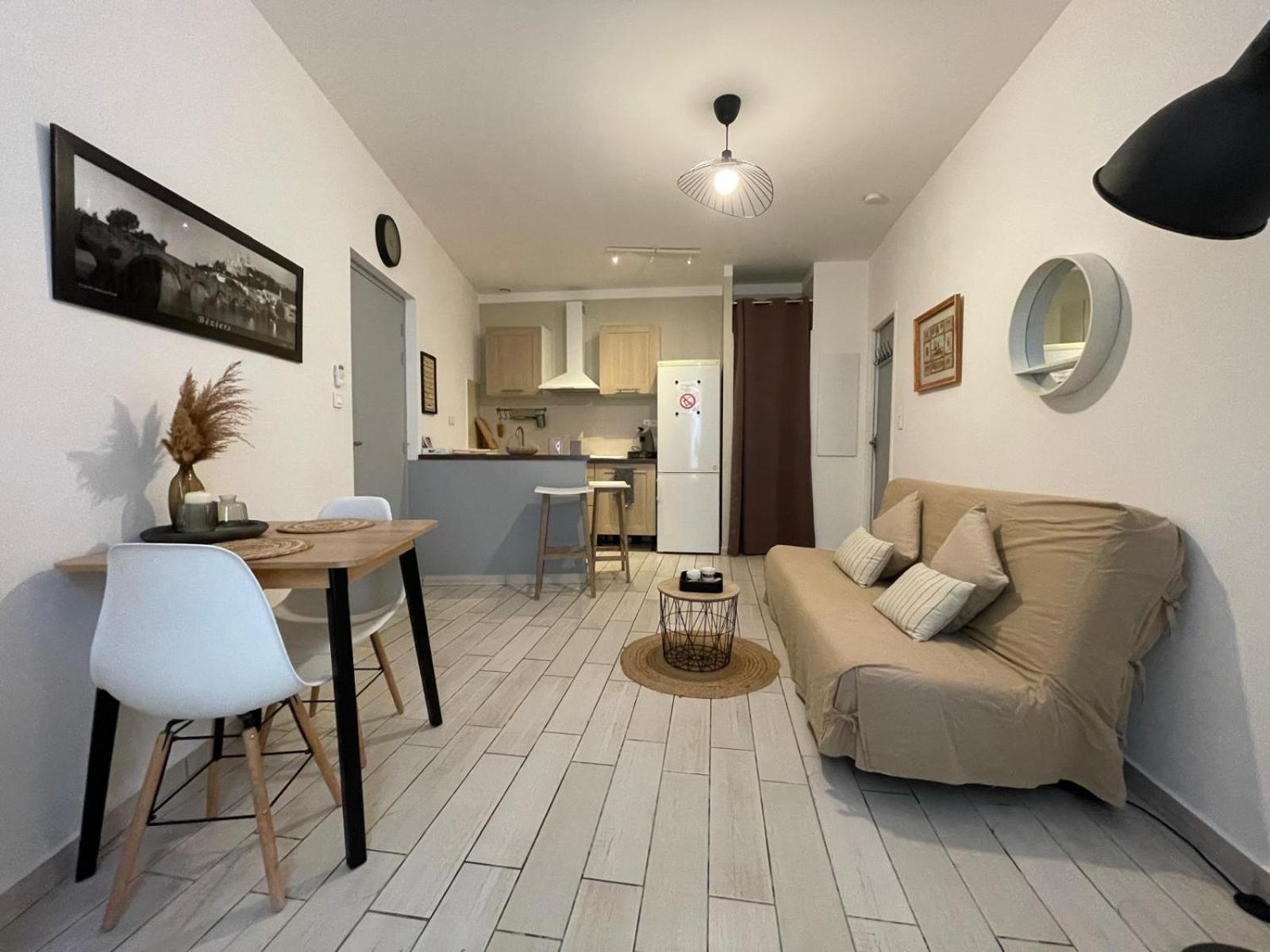 Joli Appartement Hypercentre T2, Classe Meuble De Tourisme 3 Avec Parking Gratuit Béziers Exterior foto